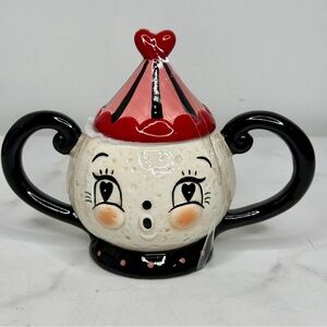 NEW Johanna Parker Luna Moon Man Small Sugar Bowl Mug With Topper NEW RELEASE